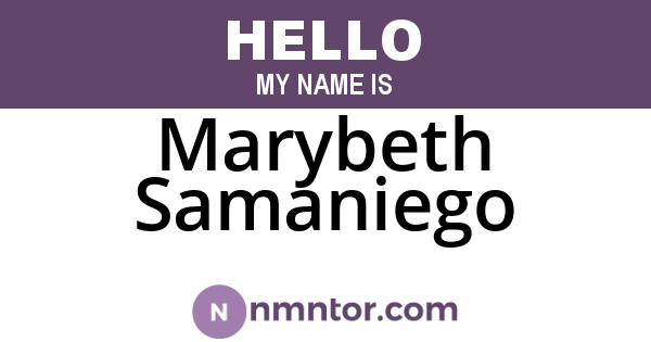 Marybeth Samaniego