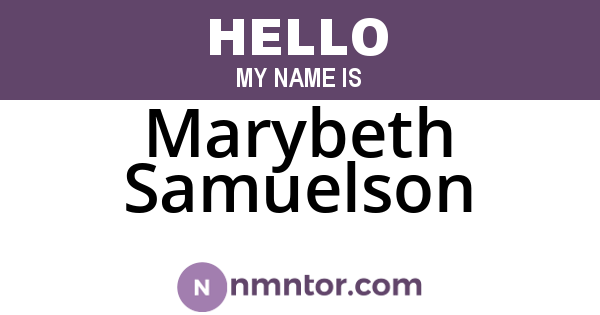 Marybeth Samuelson
