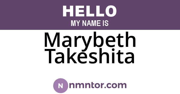 Marybeth Takeshita