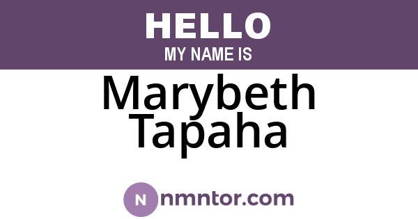 Marybeth Tapaha