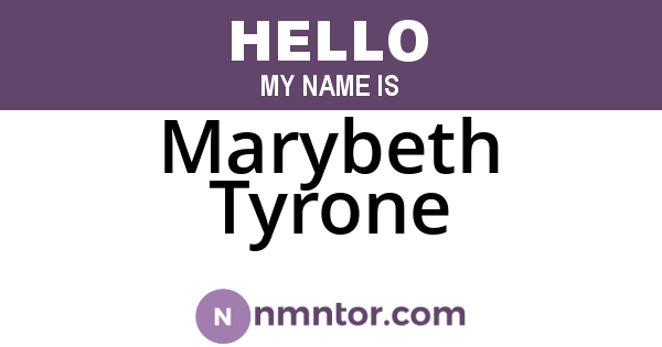 Marybeth Tyrone