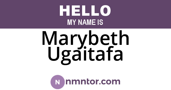 Marybeth Ugaitafa