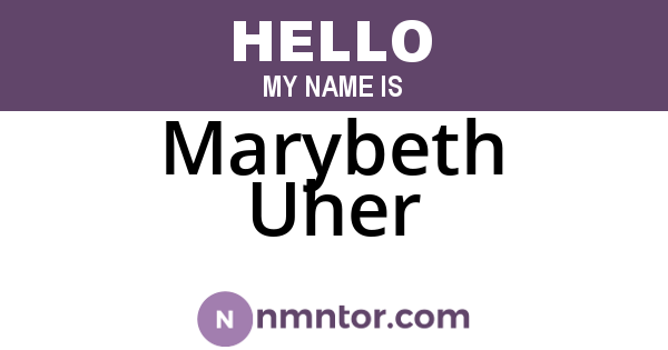 Marybeth Uher