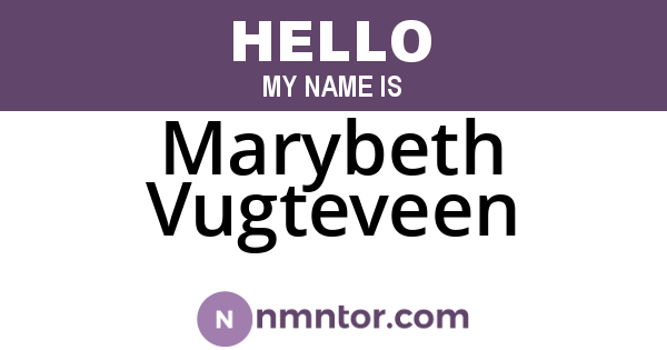 Marybeth Vugteveen