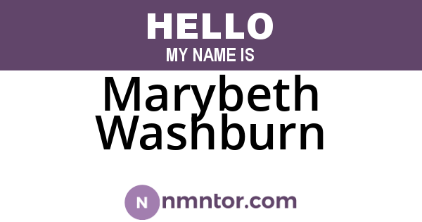 Marybeth Washburn