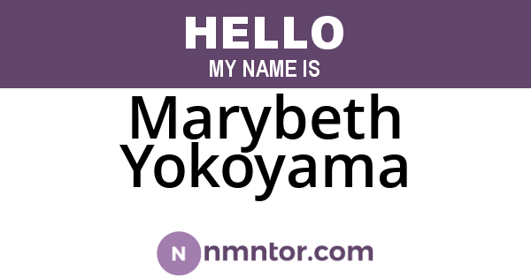 Marybeth Yokoyama