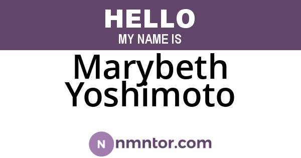 Marybeth Yoshimoto