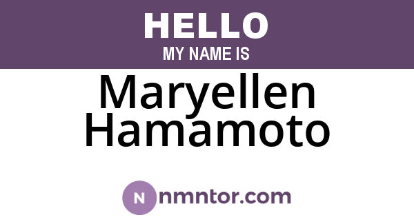 Maryellen Hamamoto