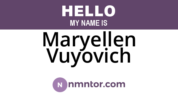 Maryellen Vuyovich