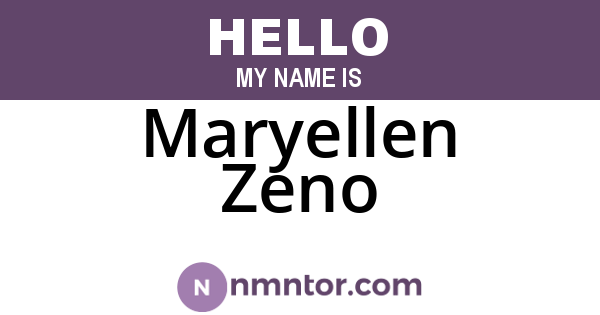 Maryellen Zeno