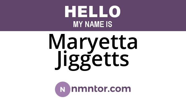 Maryetta Jiggetts