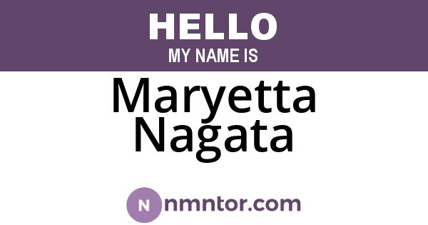 Maryetta Nagata