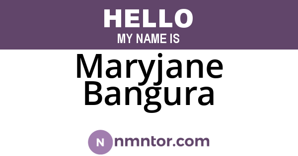 Maryjane Bangura