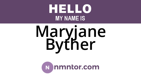 Maryjane Byther