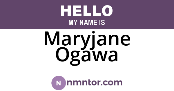 Maryjane Ogawa
