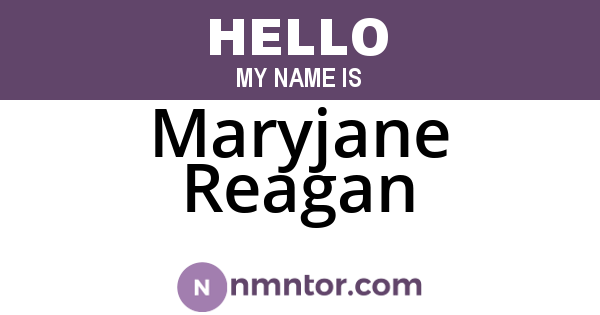 Maryjane Reagan