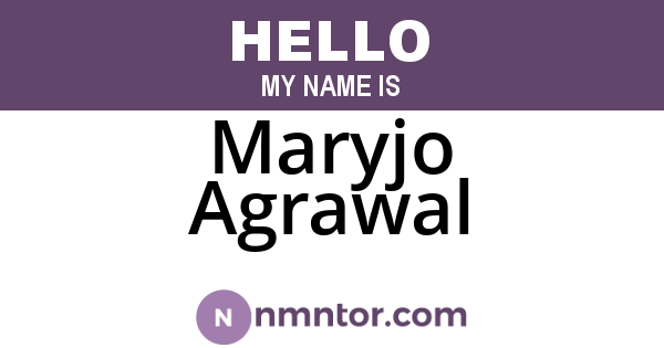 Maryjo Agrawal