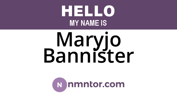 Maryjo Bannister