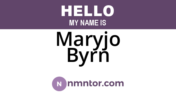 Maryjo Byrn