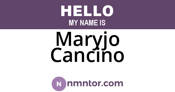Maryjo Cancino