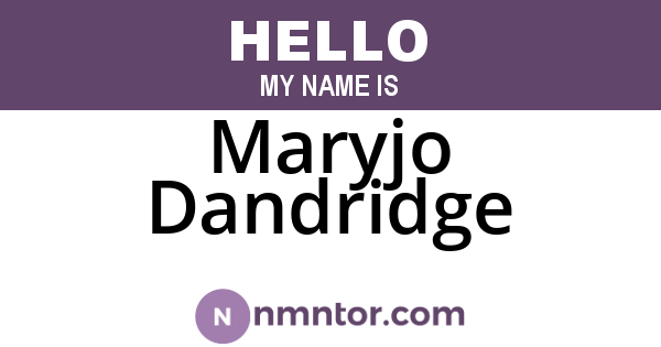Maryjo Dandridge