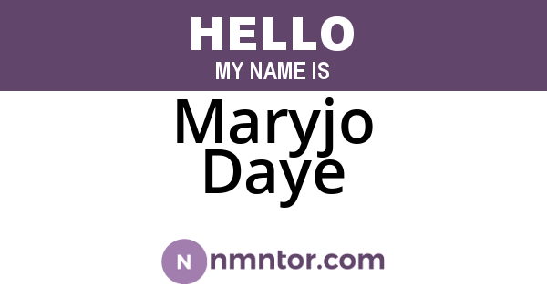 Maryjo Daye