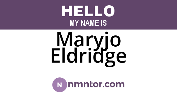 Maryjo Eldridge