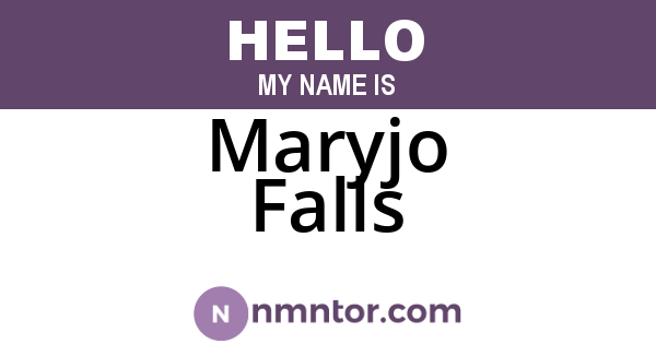 Maryjo Falls