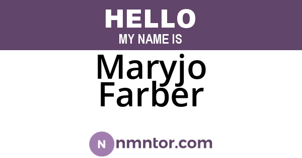 Maryjo Farber