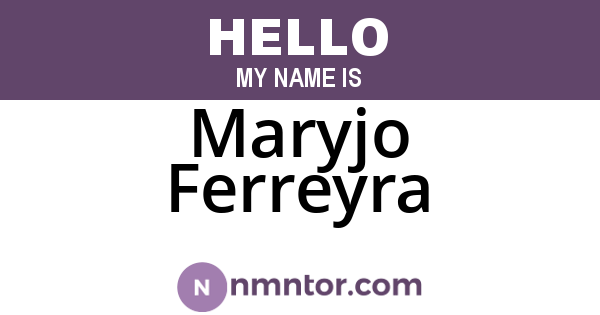 Maryjo Ferreyra