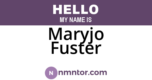 Maryjo Fuster
