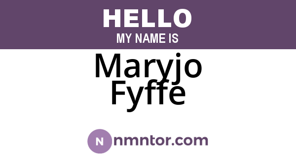 Maryjo Fyffe