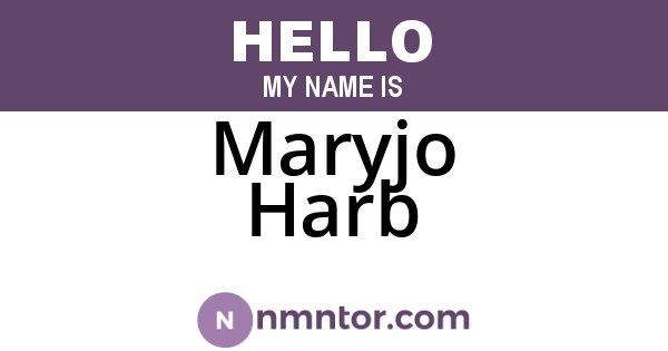 Maryjo Harb