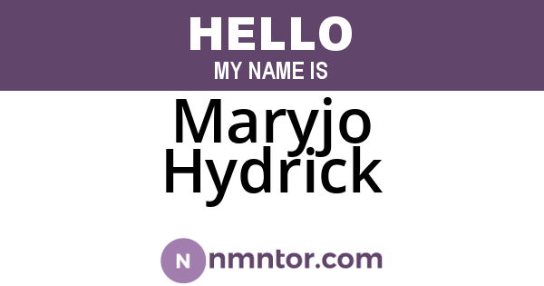 Maryjo Hydrick