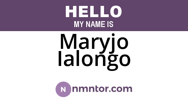 Maryjo Ialongo
