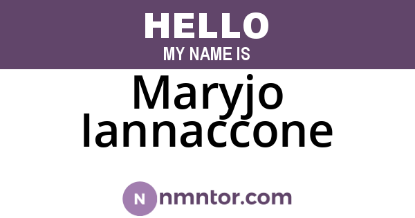 Maryjo Iannaccone