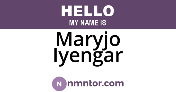 Maryjo Iyengar