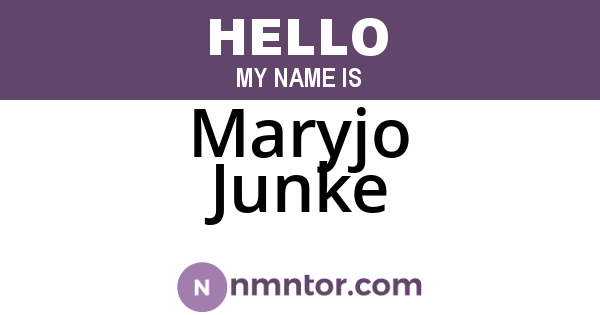 Maryjo Junke