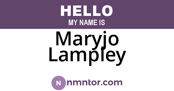 Maryjo Lampley