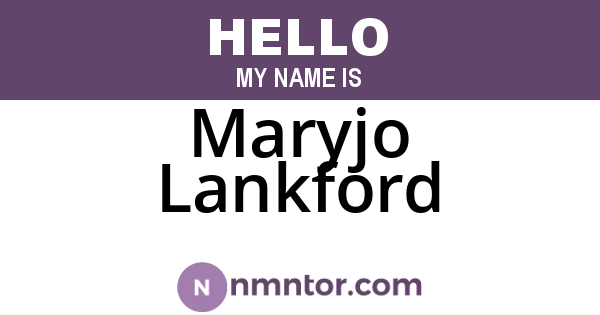 Maryjo Lankford