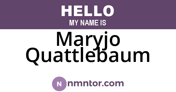 Maryjo Quattlebaum