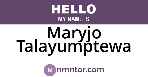Maryjo Talayumptewa