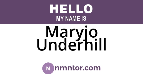 Maryjo Underhill