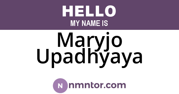 Maryjo Upadhyaya