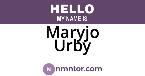 Maryjo Urby