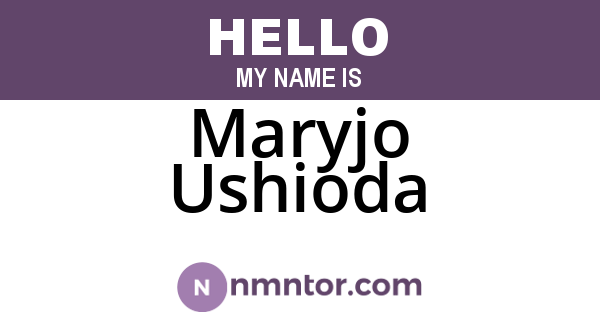 Maryjo Ushioda