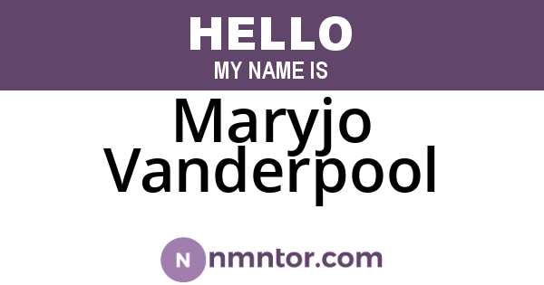 Maryjo Vanderpool
