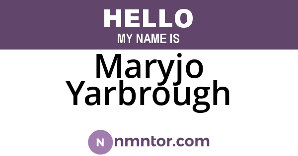Maryjo Yarbrough