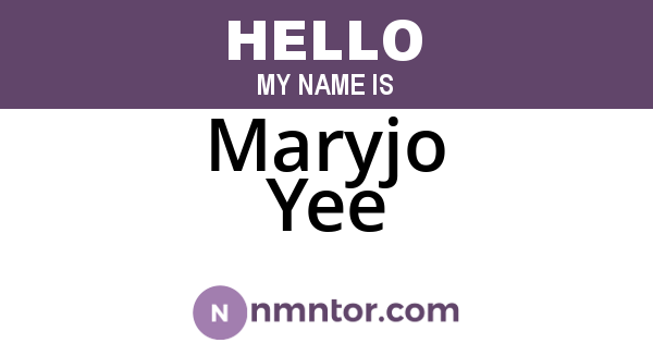 Maryjo Yee