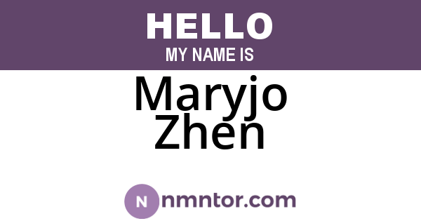 Maryjo Zhen